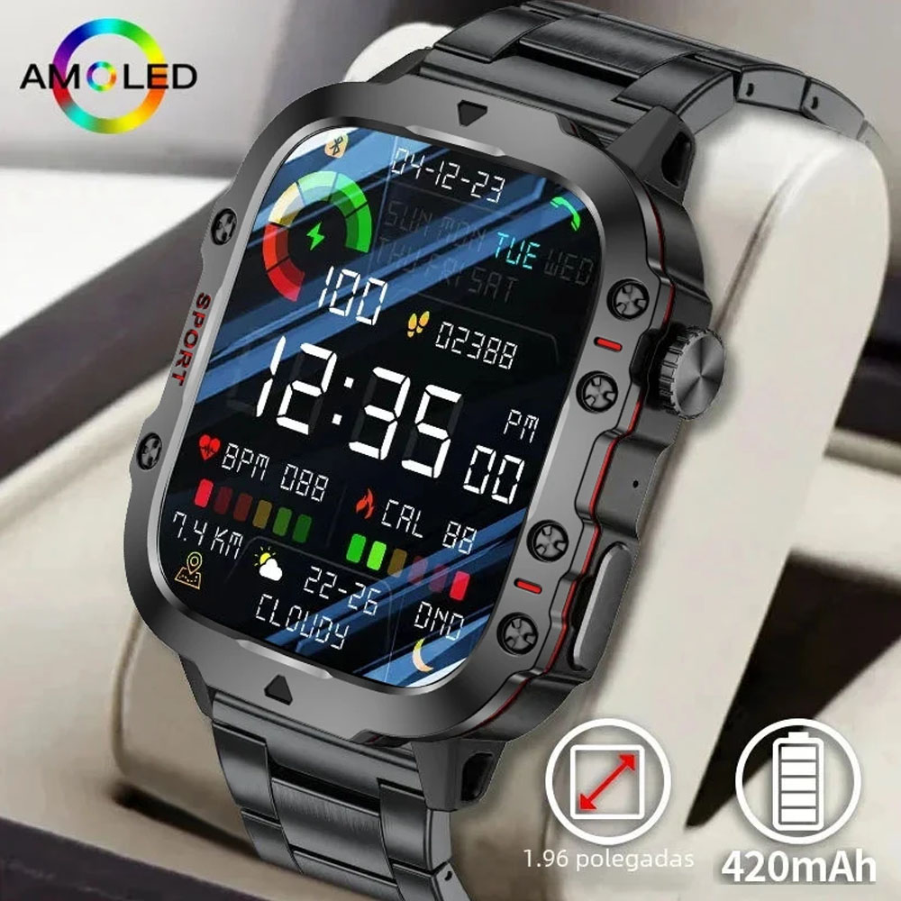 Outdoor Rug Waterproof - Relojes Inteligentes Originales Resistentes para Hombre,