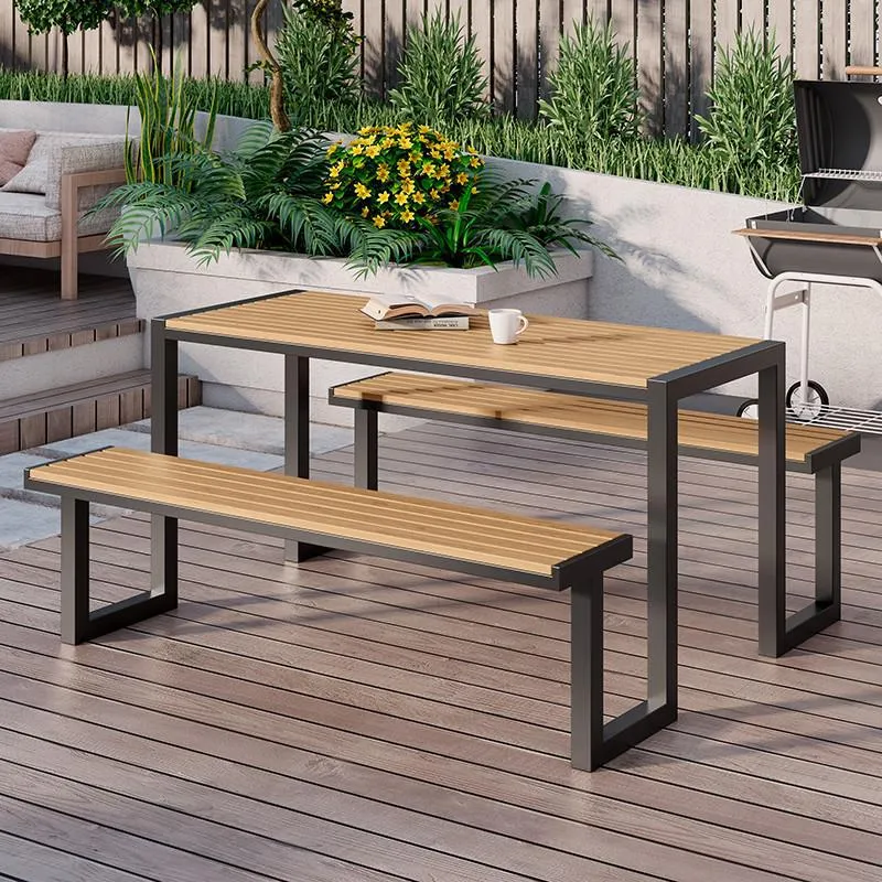 Conjunto de Mesa y Sillas de E - Outdoor Furniture One Piece reseña y precio