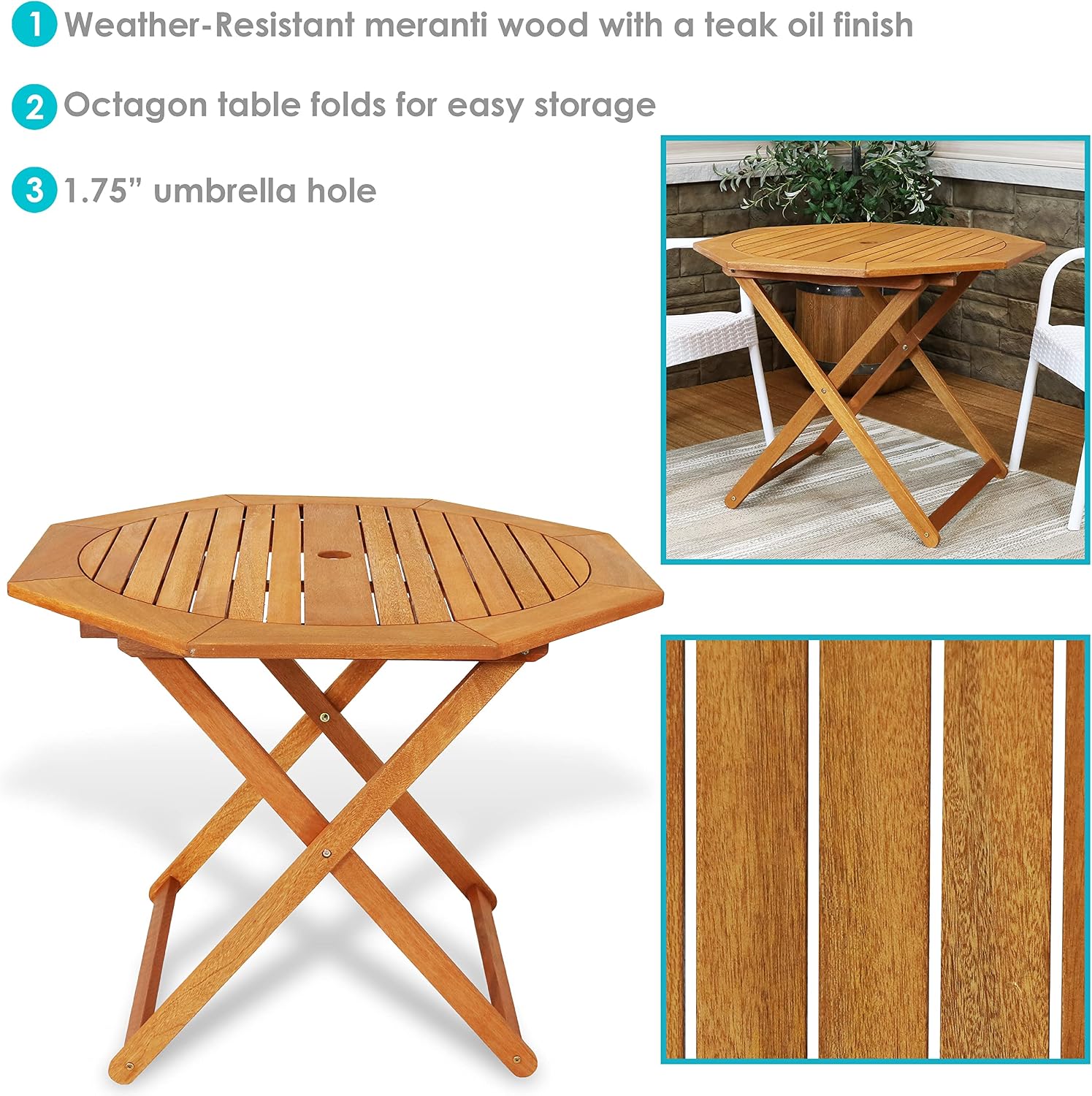 Mesa plegable para exteriores  - Outdoor Furniture One Piece reseña y precio