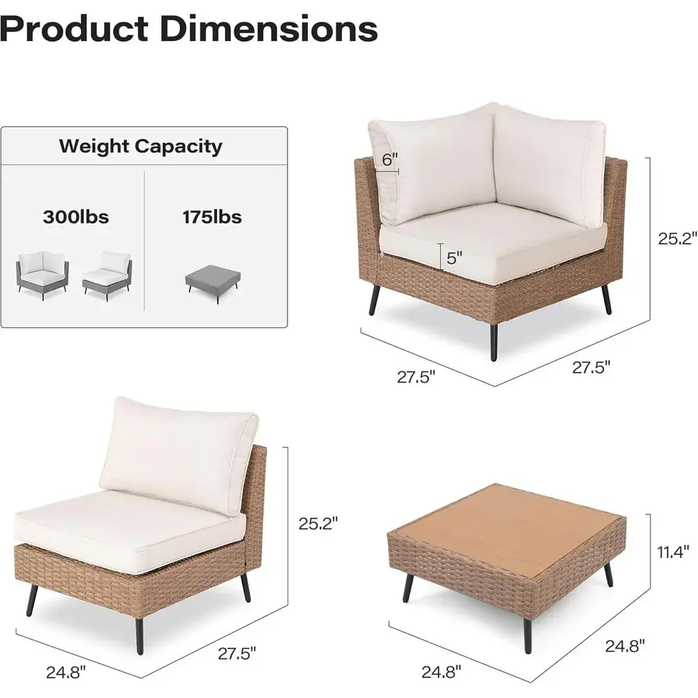 Juego de Sofás Seccionales de  - Outdoor Furniture One Piece reseña y precio