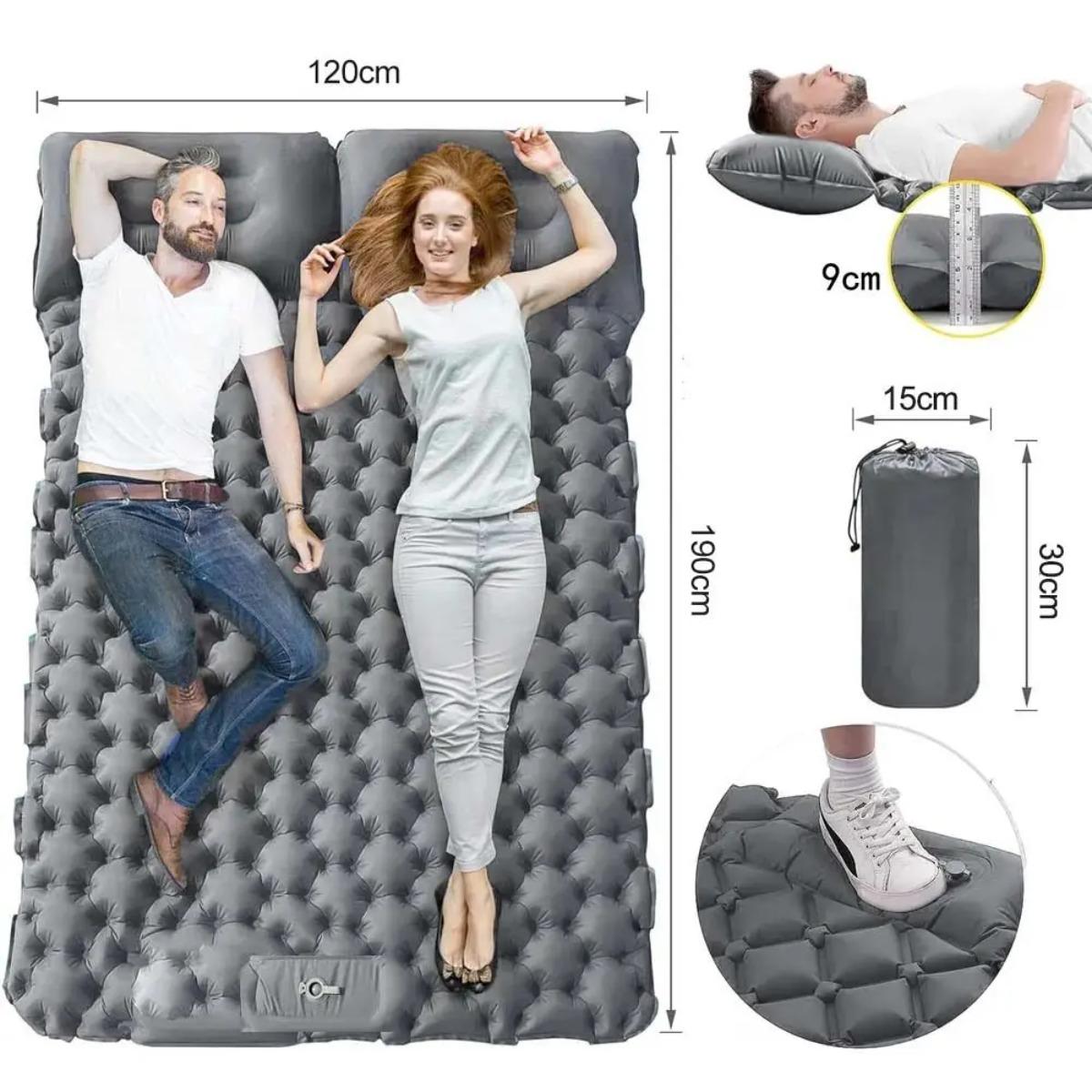 Colchón de aire inflable indiv - Outdoor Rug Waterproof reseña y precio
