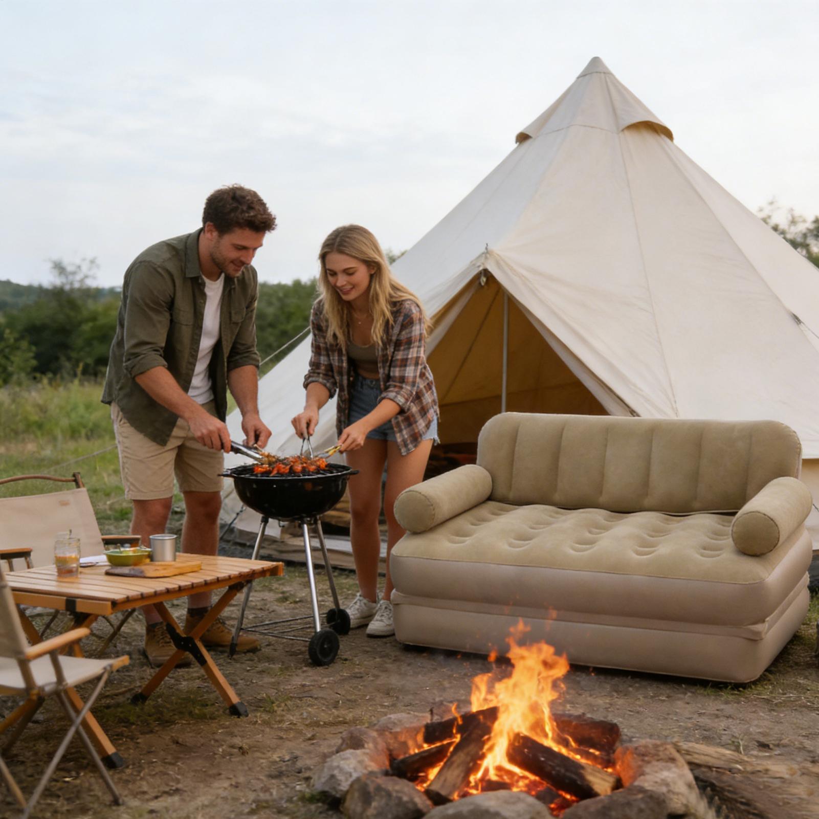 Sofá inflable con bomba de air - Outdoor Furniture Arhaus reseña y precio