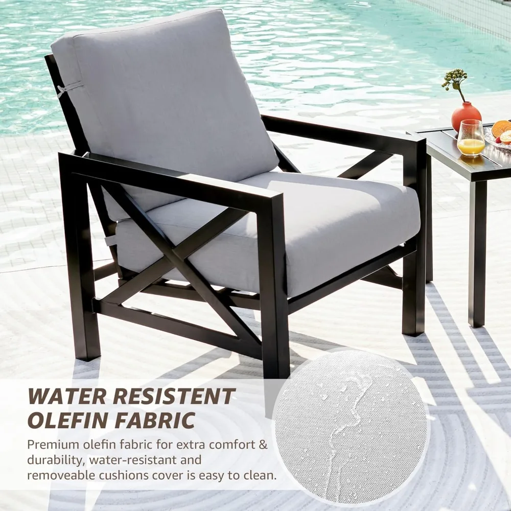 Bistró de patio de tres piezas - Outdoor Furniture One Piece reseña y precio