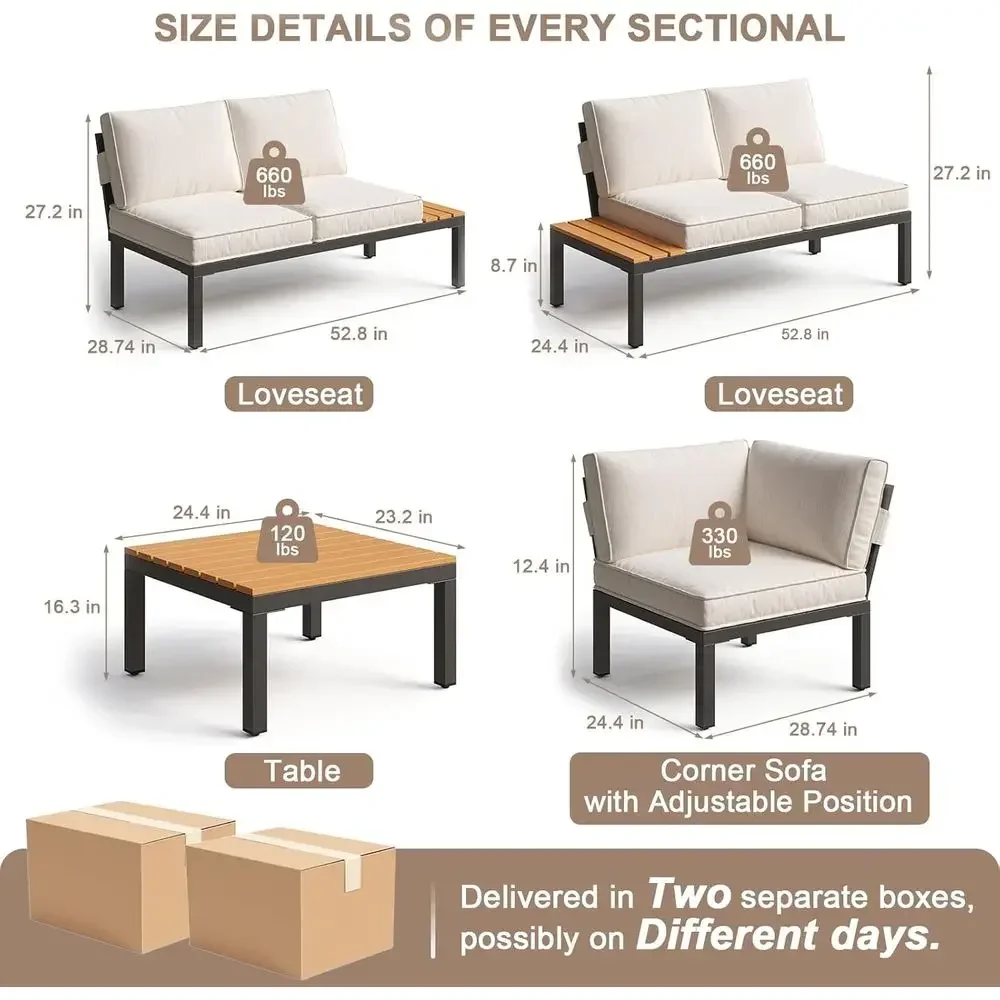 Conjunto de Muebles de Patio p - Outdoor Furniture Durable reseña y precio